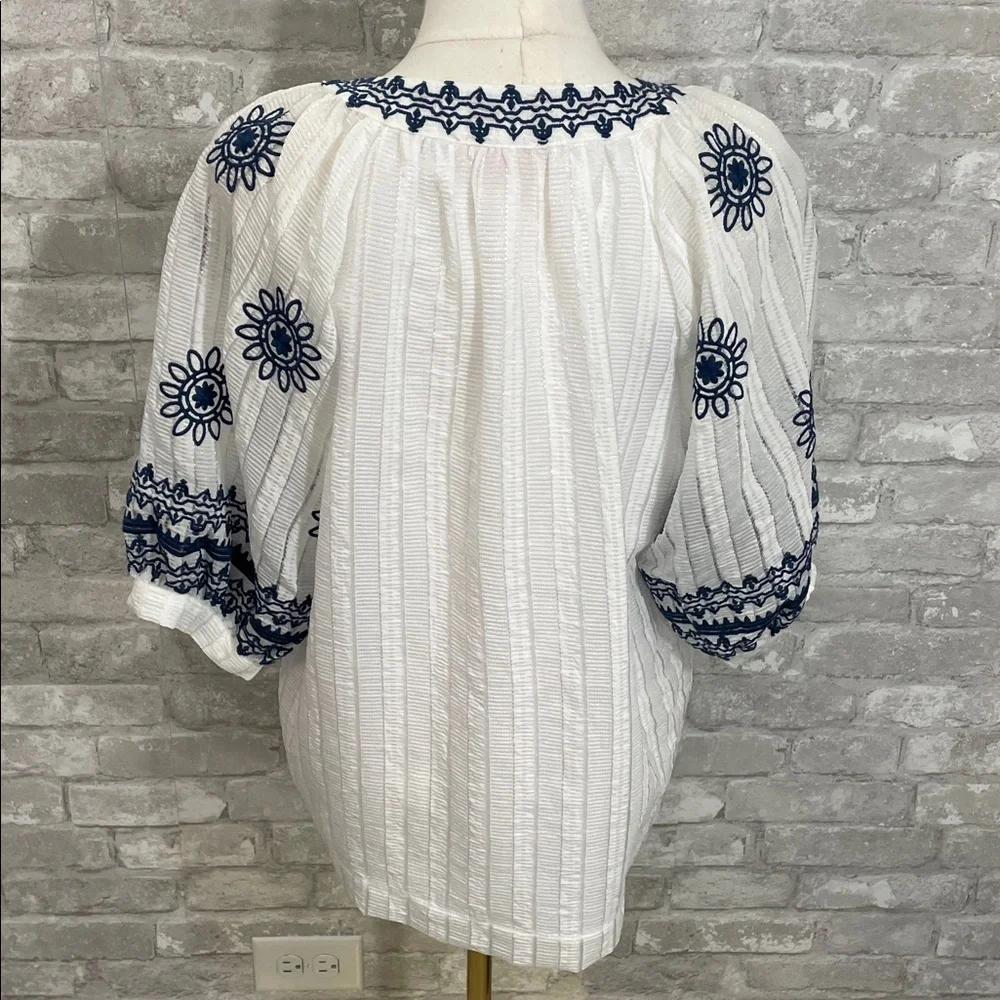 THML Yacht Club Chic Embroidered Top - Picture 5 of 7